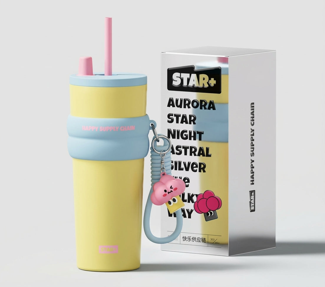 Sipco PastelPop Straw Tumbler.