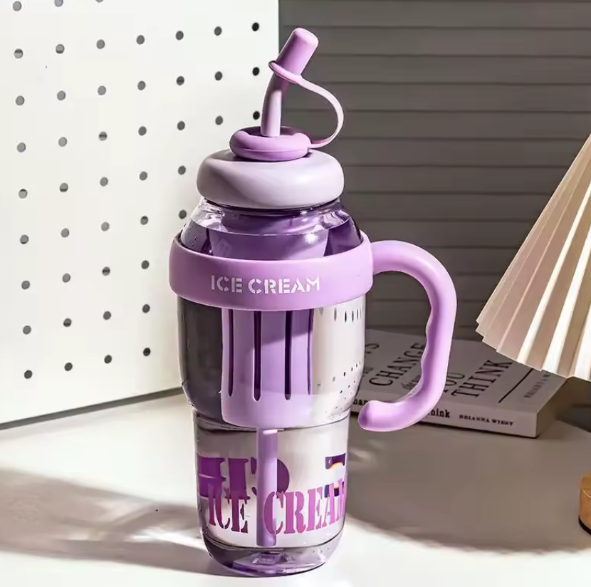 Sipco ChillPop Water Bottle with Handle & Straw.