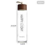 Sipco Transparent Glass Water Bottle