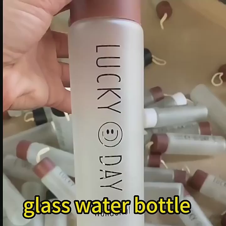 Sipco Transparent Glass Water Bottle